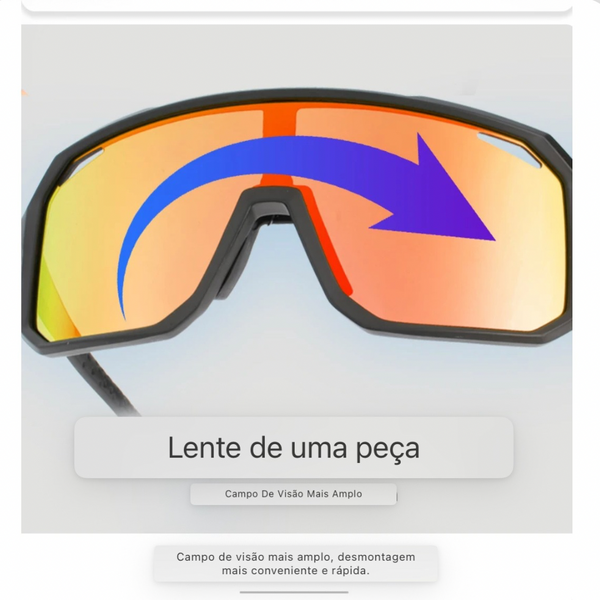 Óculos SCVCN multicolor design esportivo