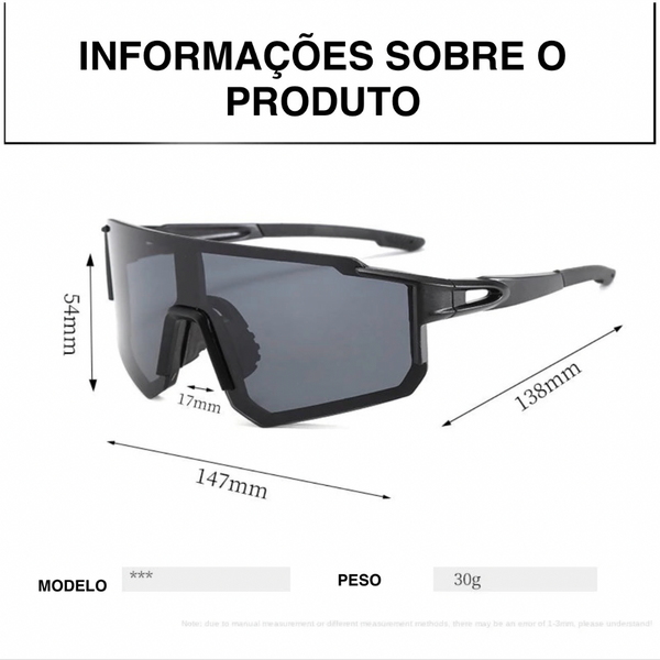 Óculos Rexxar outdoor esportivo leve